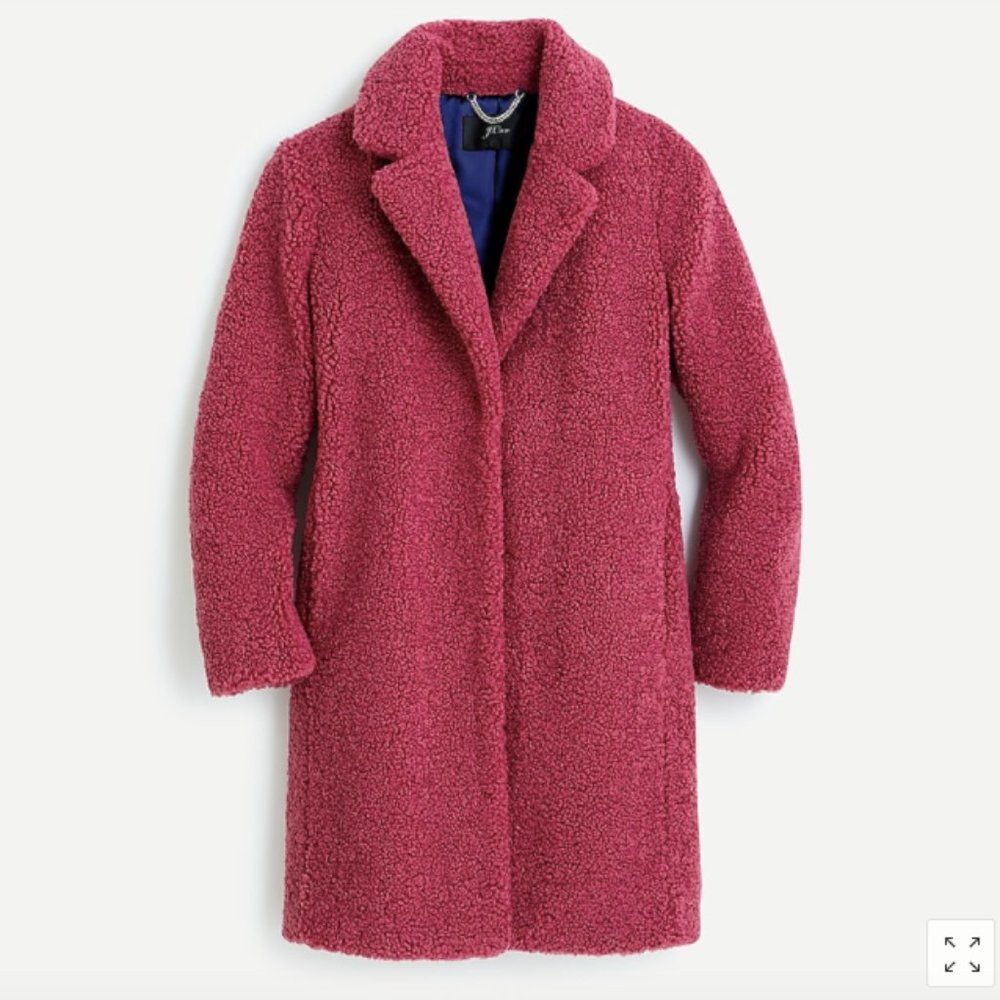 J. Crew Petite Sherpa Topcoat